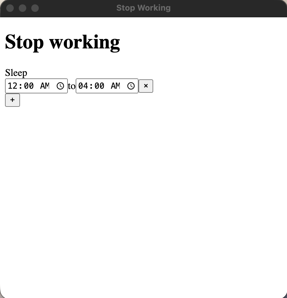 Setting a block window